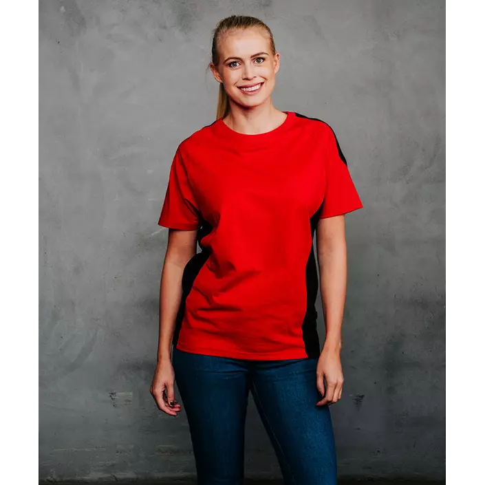 YOU Columbus  T-Shirt, Rot/Schwarz, large image number 1