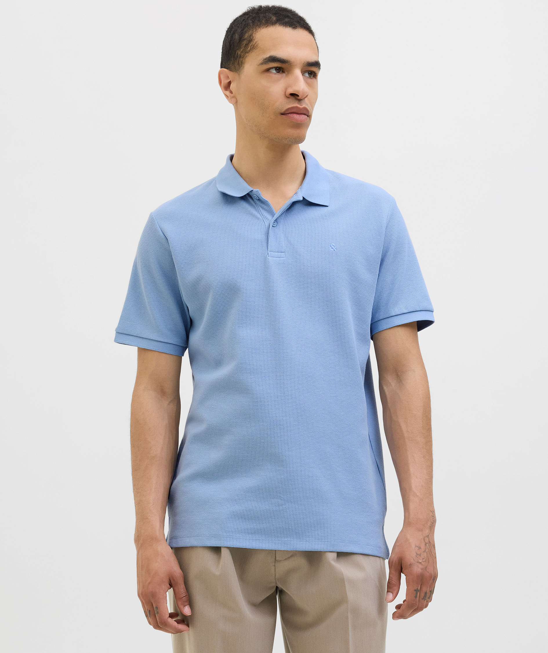 Jack & Jones JJEAUSTIN Polo shirt, Chambray Blue