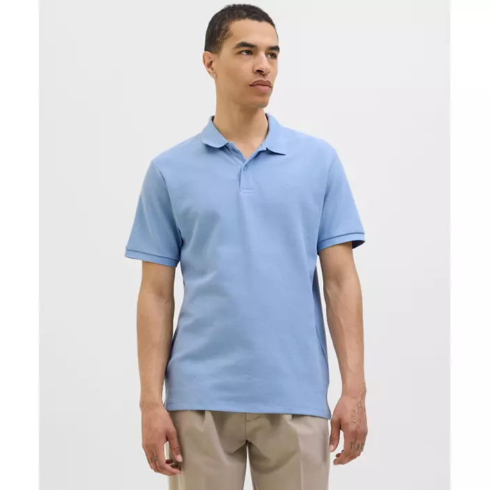 Jack & Jones JJEAUSTIN Poloshirt, Chambray Blue, large image number 1