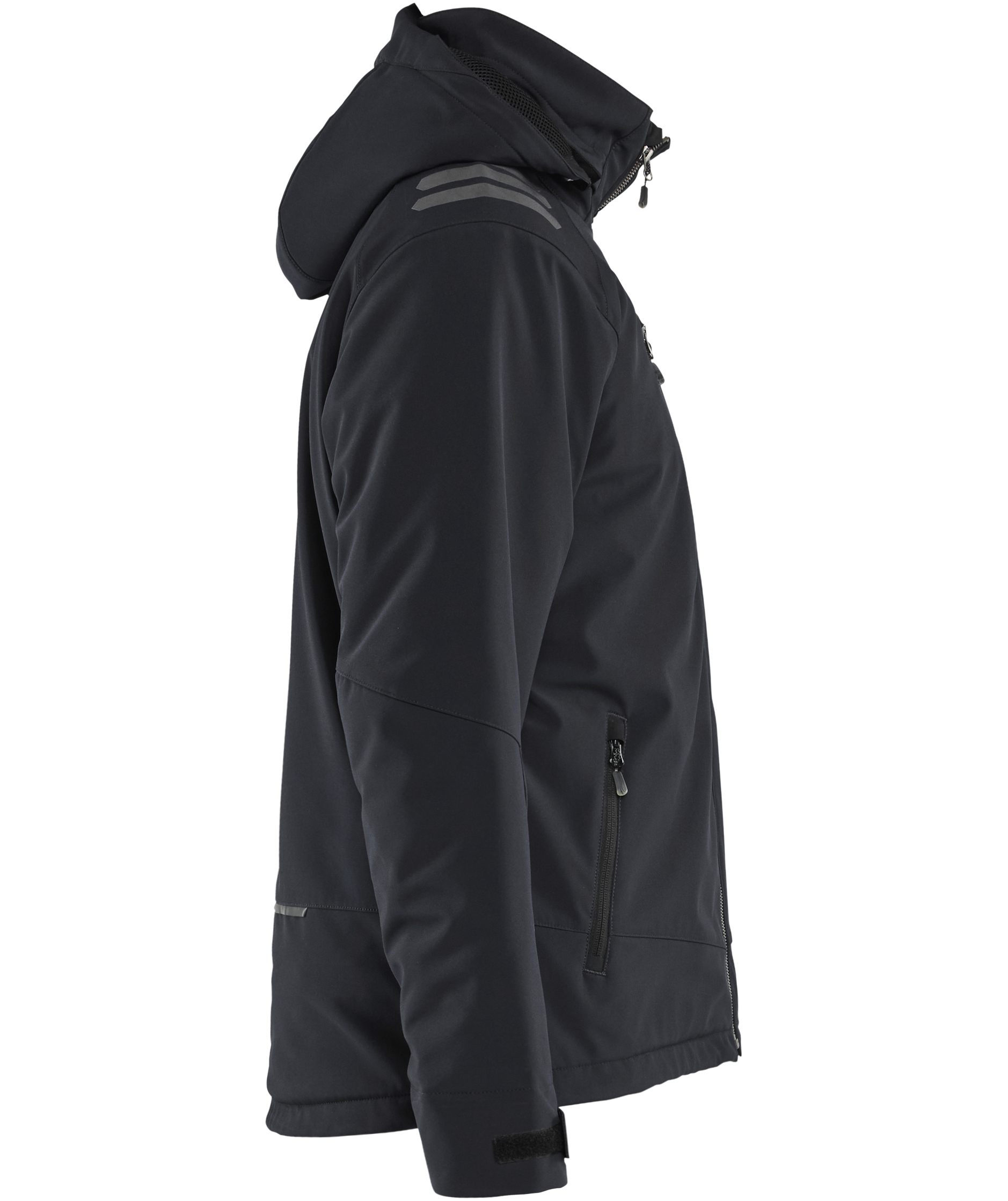 Bl&aring;kl&auml;der Leichte Gef&uuml;tterte Softshelljacke, Schwarz/Rot, large image number 2