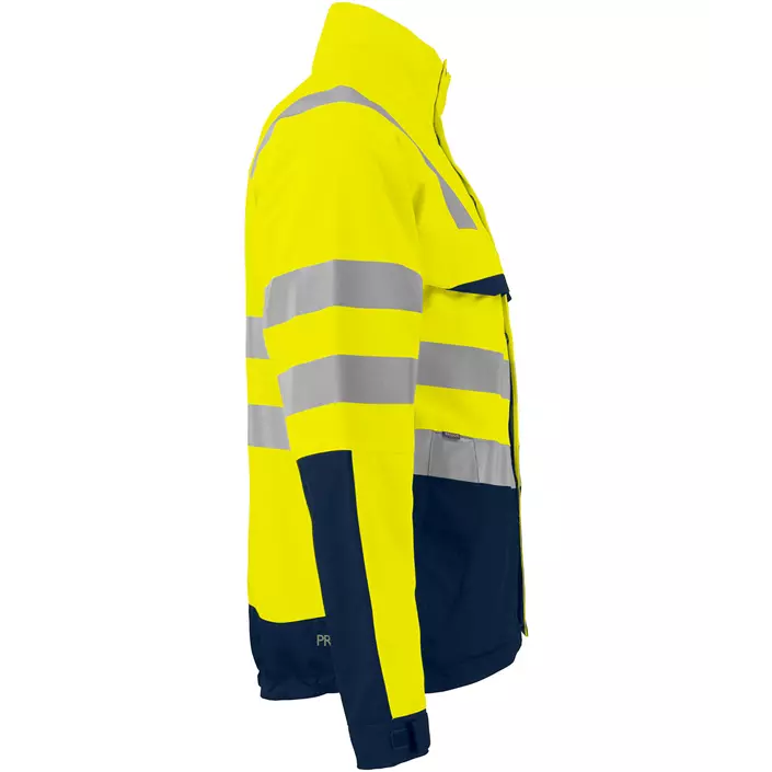 ProJob work jacket 6415, Hi-vis Yellow/Marine, large image number 3