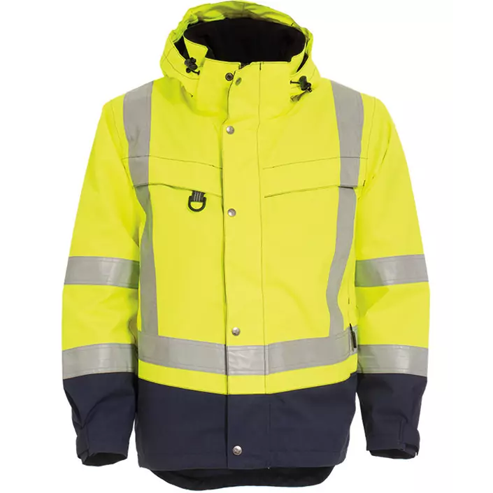 Tranemo CE-ME shell jacket, Hi-vis Yellow/Marine, large image number 0