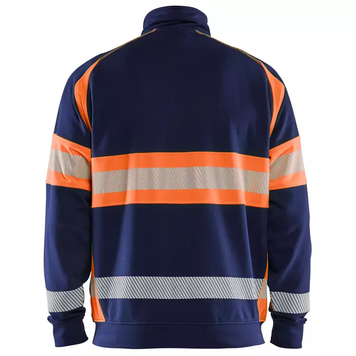 Blåkläder cardigan, Marine/Hi-Vis Orange, large image number 1