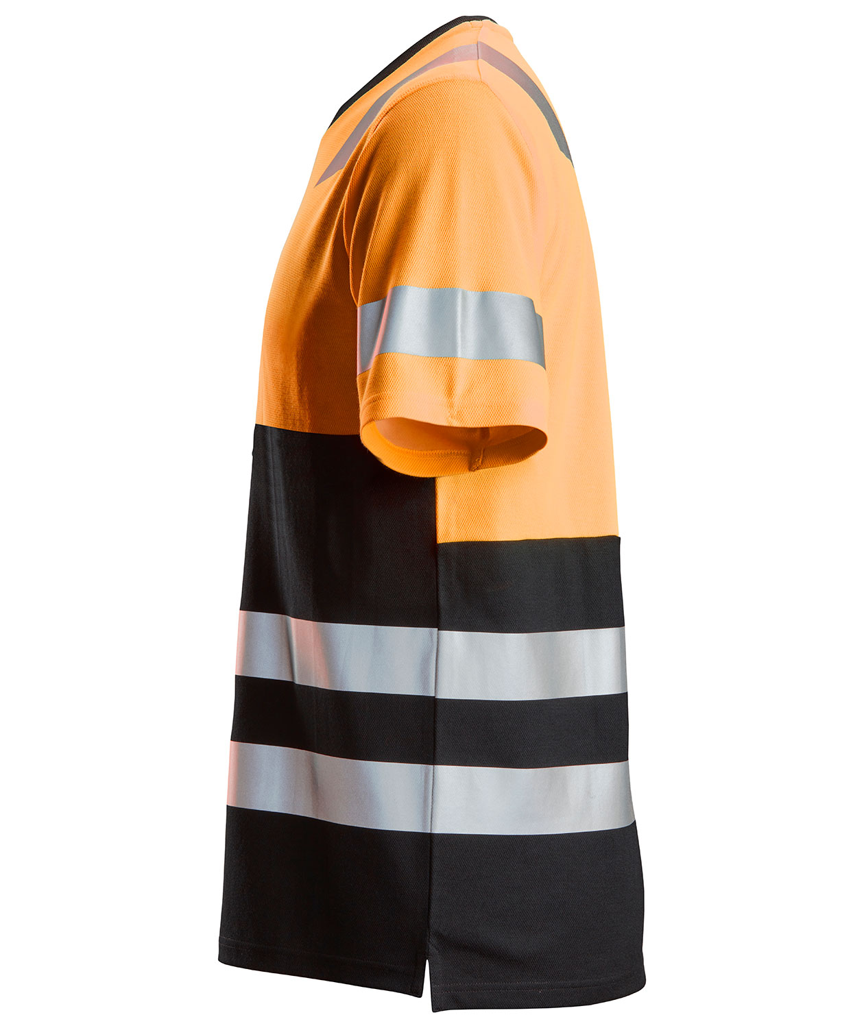 Snickers AllroundWork T-shirt 2534, Hi-Vis Orange/Sort, large image number 2