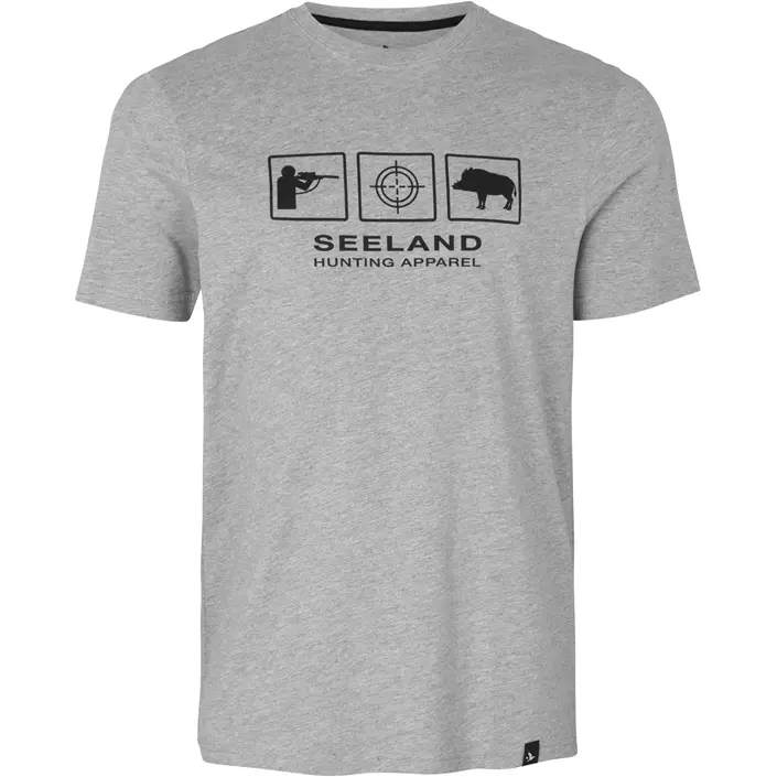 Seeland lanner T-skjorte, Dark Grey Melange, large image number 0
