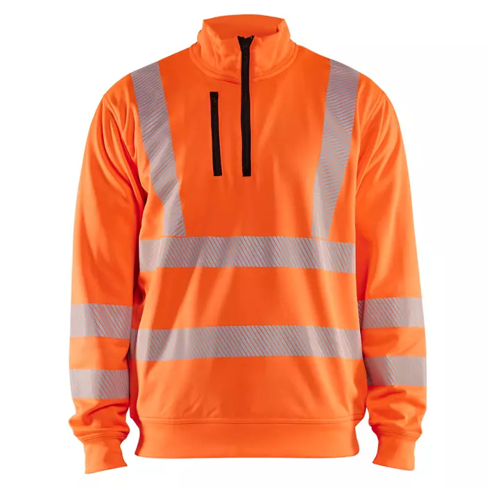 Blåkläder half zip sweatshirt, Hi-vis Orange, large image number 0