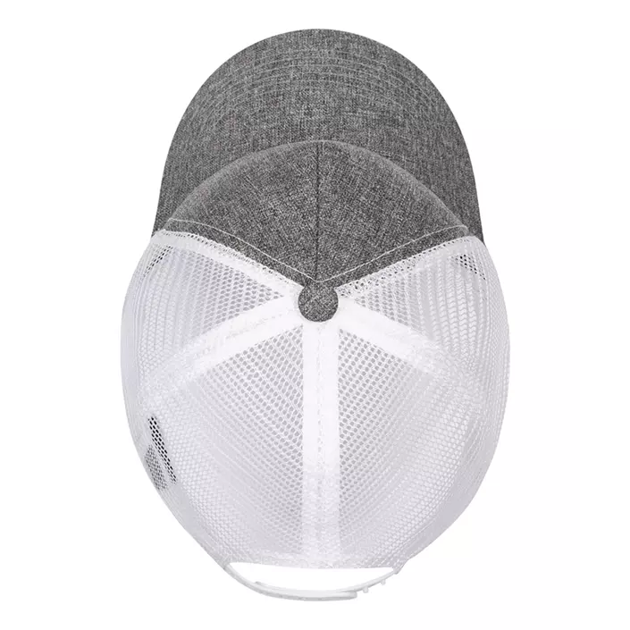 Karlowsky Trucker mesh cap, Grey Melange/White, Grey Melange/White, large image number 4