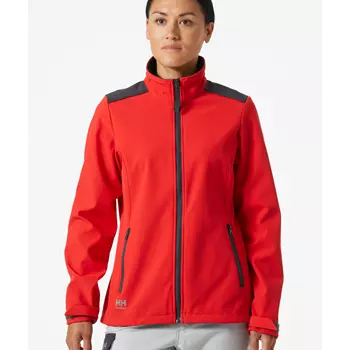 Helly Hansen Manchester 2.0 women's softshell jacket, Alert red/ebony