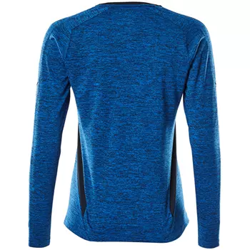 Mascot Accelerate Coolmax long-sleeved women's T-shirt, Azure Blue/Dark Navy