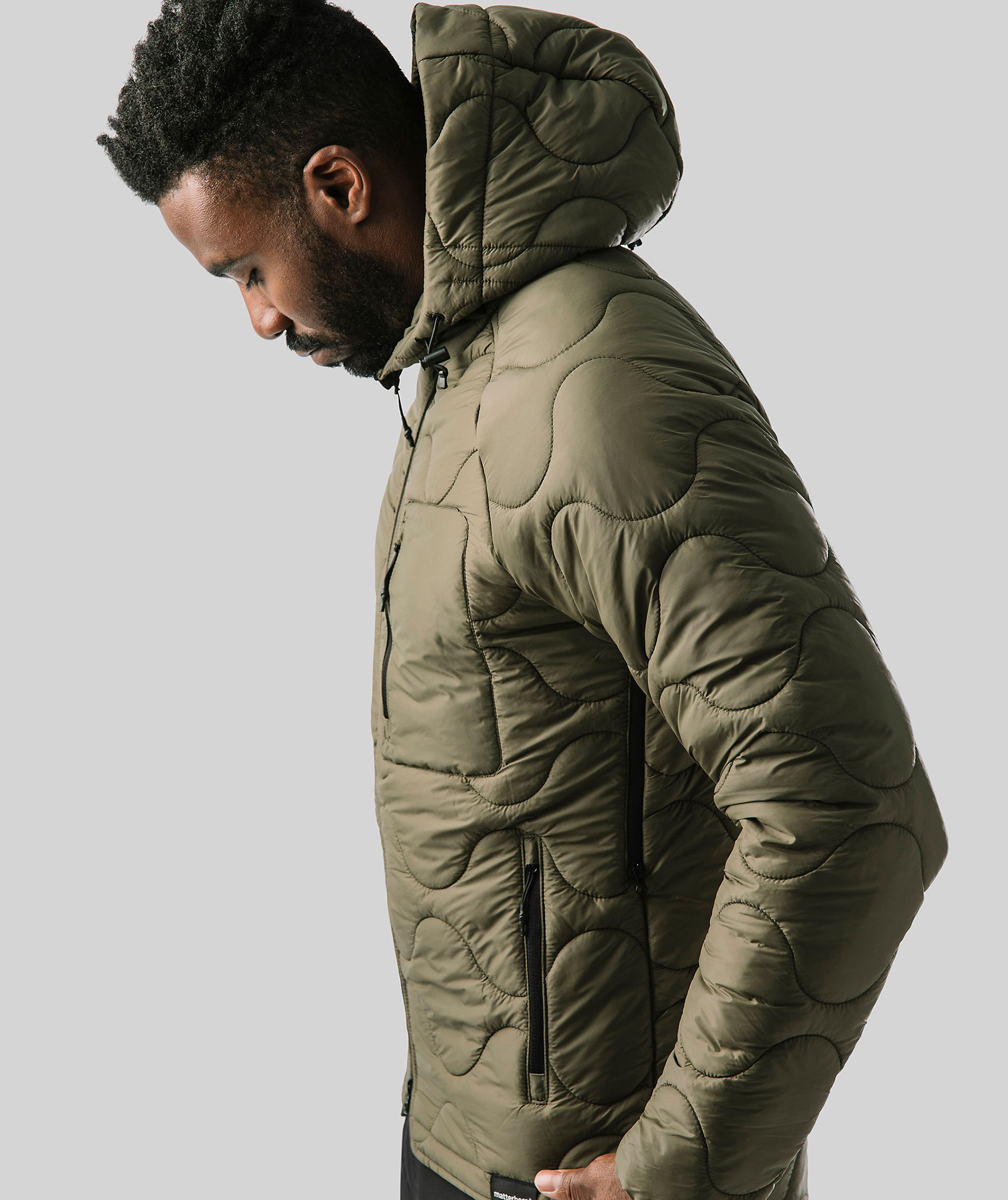 Matterhorn Hannold vadderad jacka, Olive, large image number 5