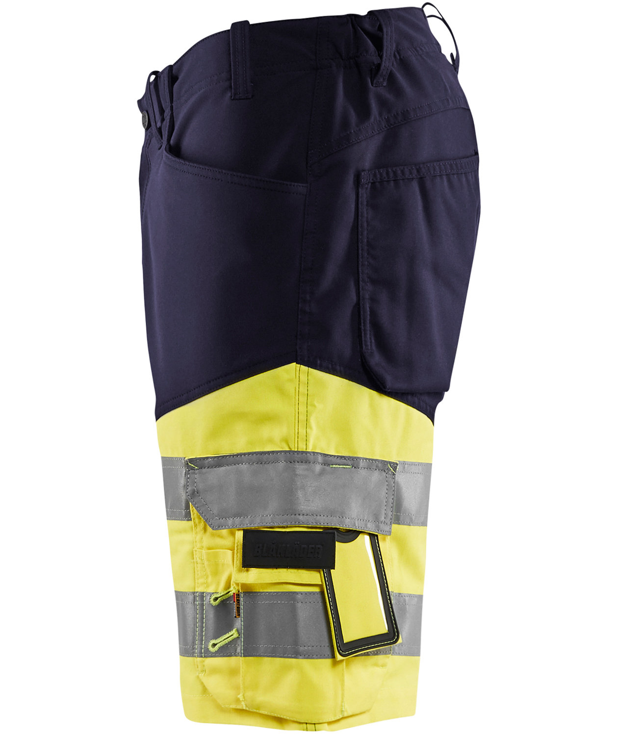 Bl&aring;kl&auml;der work shorts, Marine/Hi-Vis yellow, large image number 3