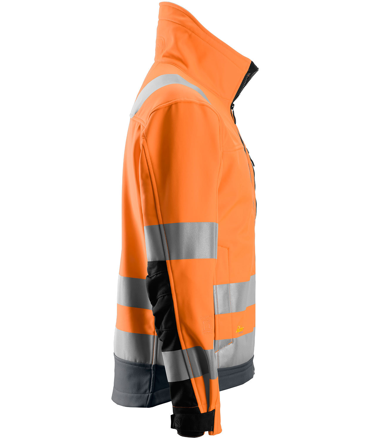 Snickers AllroundWork softshell jacket 1230, Hi-vis orange/Grey, large image number 3