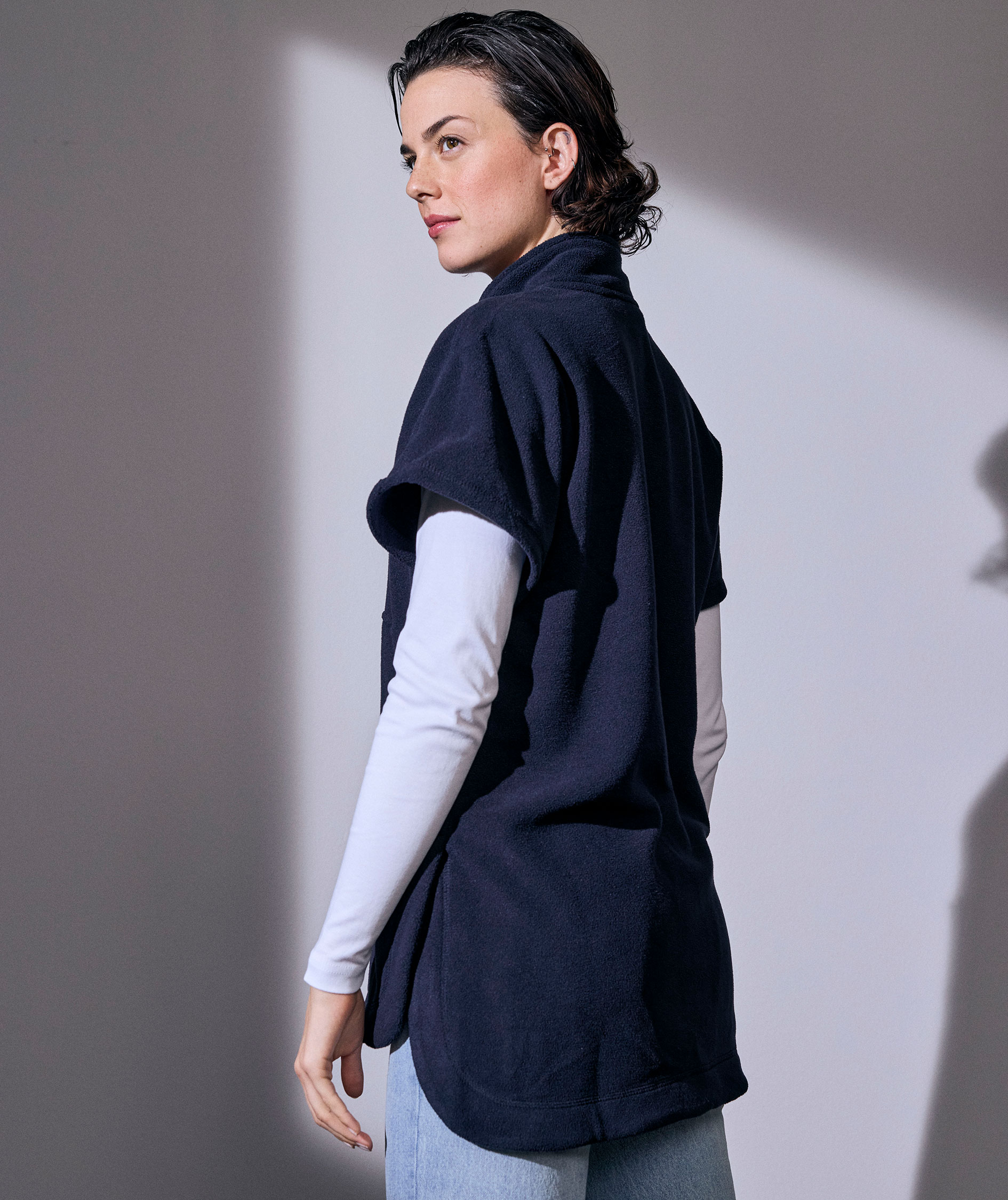 ID Fleece tunic, Navy, large image number 1