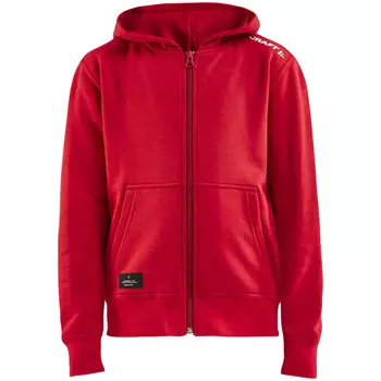 Craft Community FZ hoodie for kids, Bright red