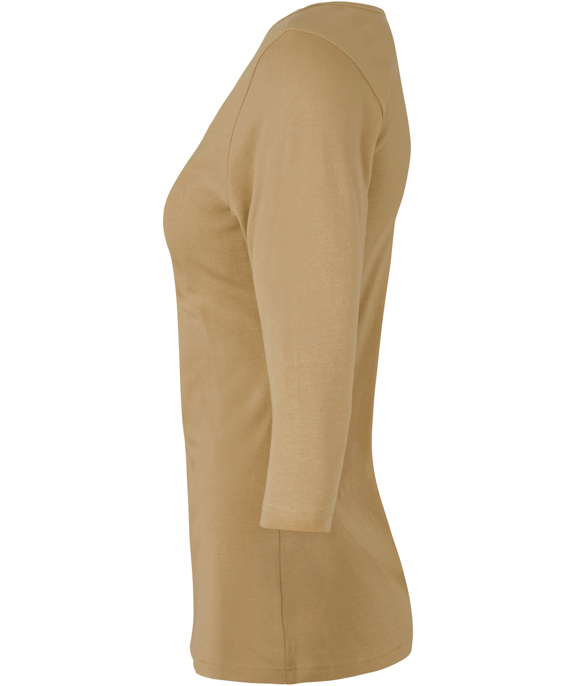 ID 3/4 sleeved women's stretch T-shirt, Sand, large image number 2