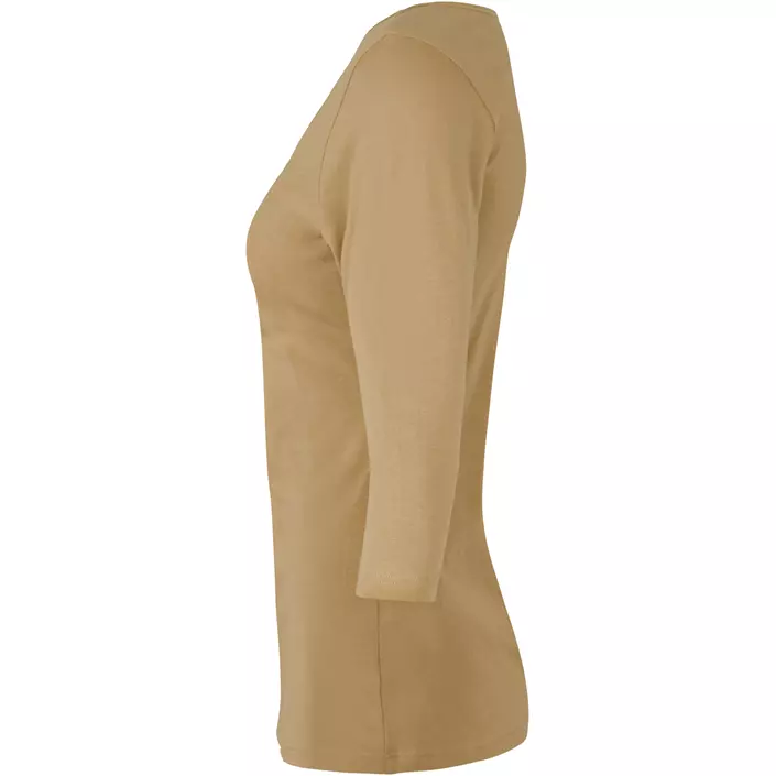 ID 3/4 ärmad stretch T-shirt dam, Sand, large image number 2