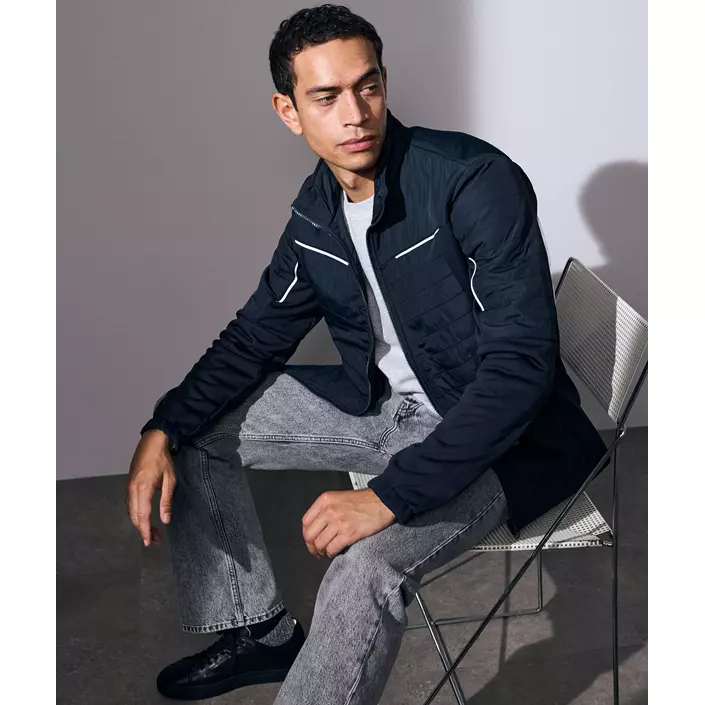 ID Zip'n'mix hybridjakke, Navy, large image number 5