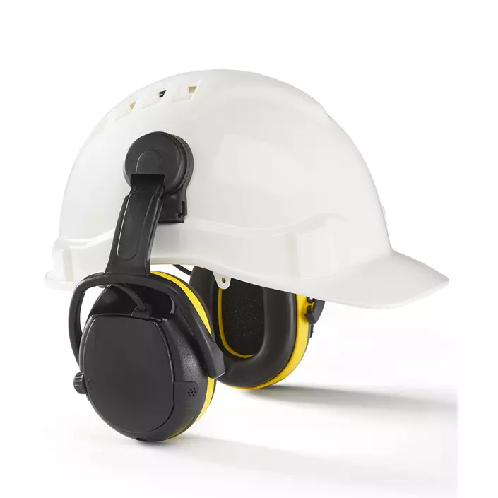 Hellberg Secure ACTIVE høreværn til hjelmmontering, Sort/Gul, Sort/Gul, large image number 1