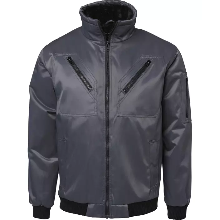 Top Swede pilot jacket 5026, Dark Grey, large image number 0