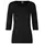 ID 3/4 sleeved women's stretch T-shirt, Black, Black, swatch