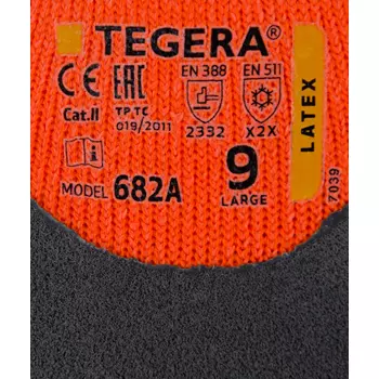 Tegera 682A winter gloves, Hi-vis orange/Grey