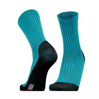 UphillSport Winter XC running socks with merino wool, Turquoise