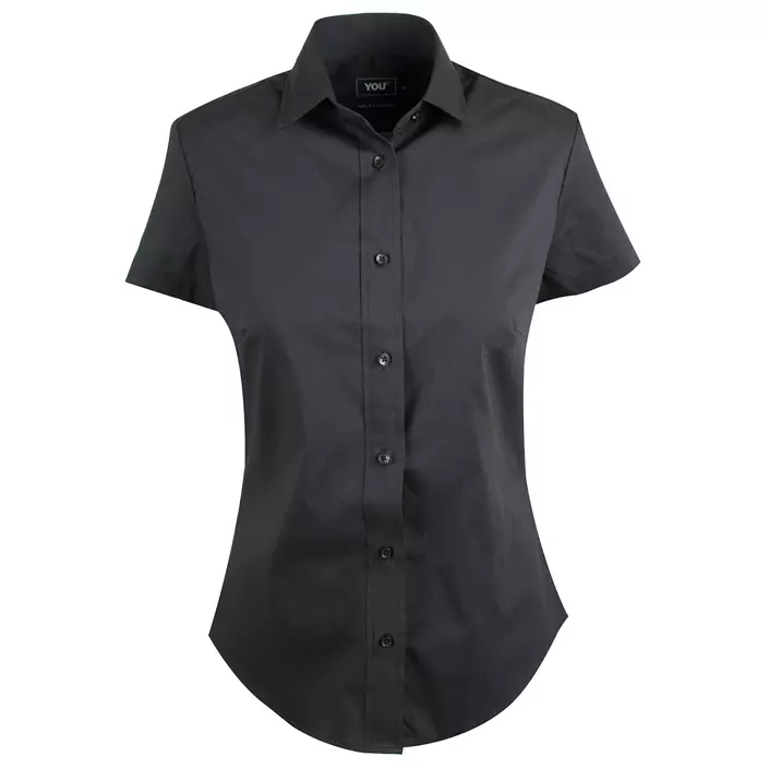 YOU Andria women's short-sleeved stretch shirt, Black, large image number 0