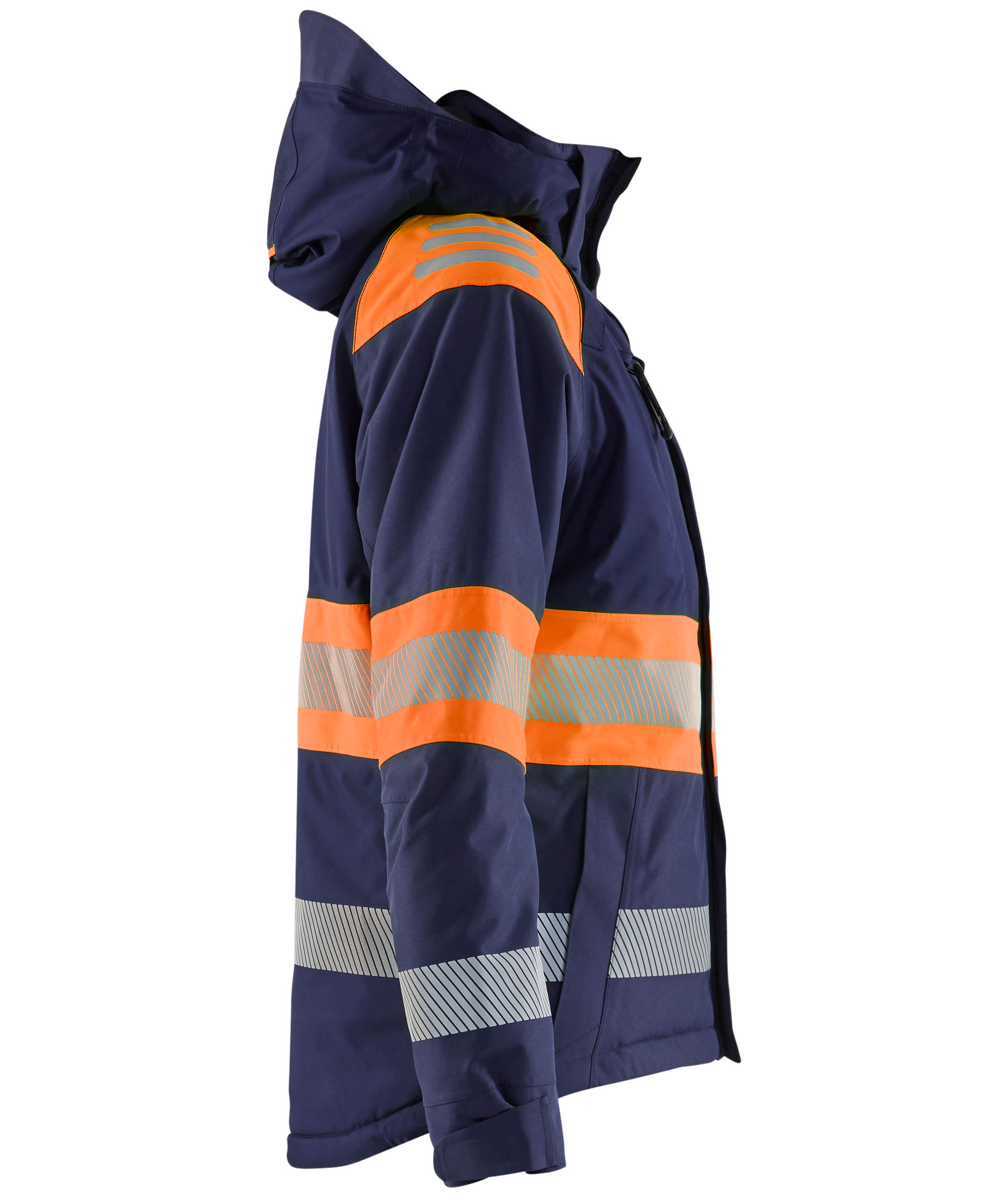 Bl&aring;kl&auml;der women's winter jacket, Marine/Orange, large image number 3