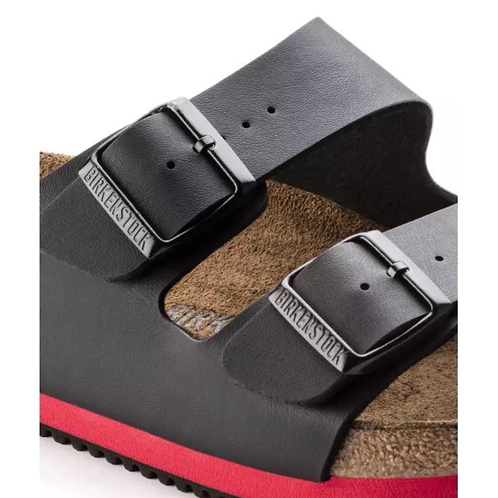Birkenstock Arizona Narrow Fit SL sandals, Black/Red, large image number 5