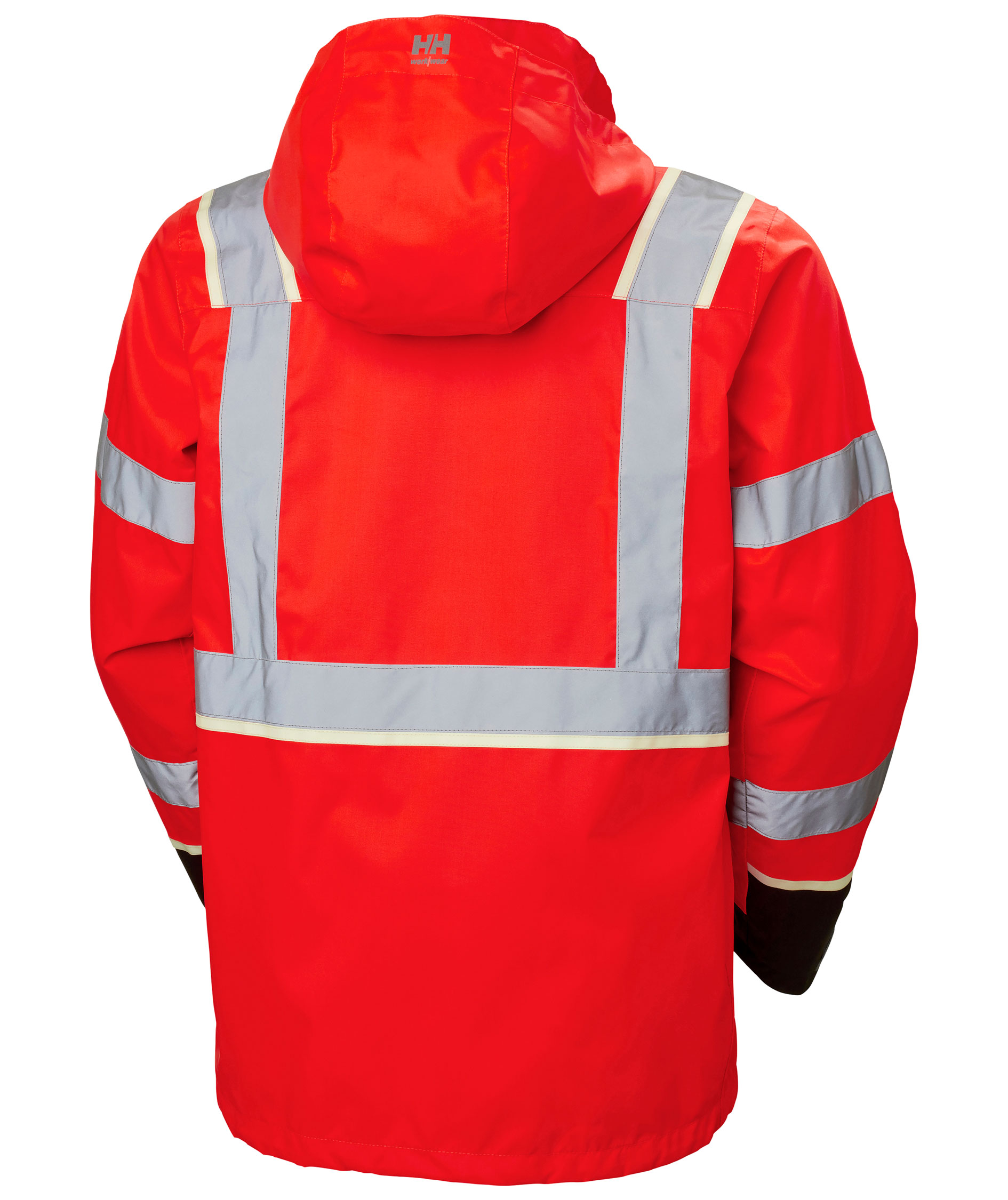 Helly Hansen UC-ME skalljakke, Hi-Vis R&oslash;d/Ebony, large image number 2