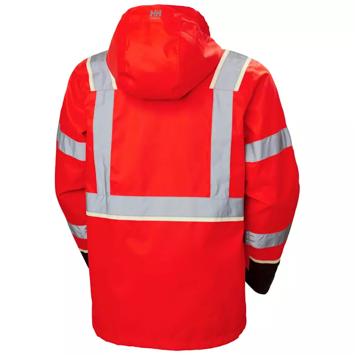 Helly Hansen UC-ME shell jacket, Hi-Vis Red/Ebony, large image number 2