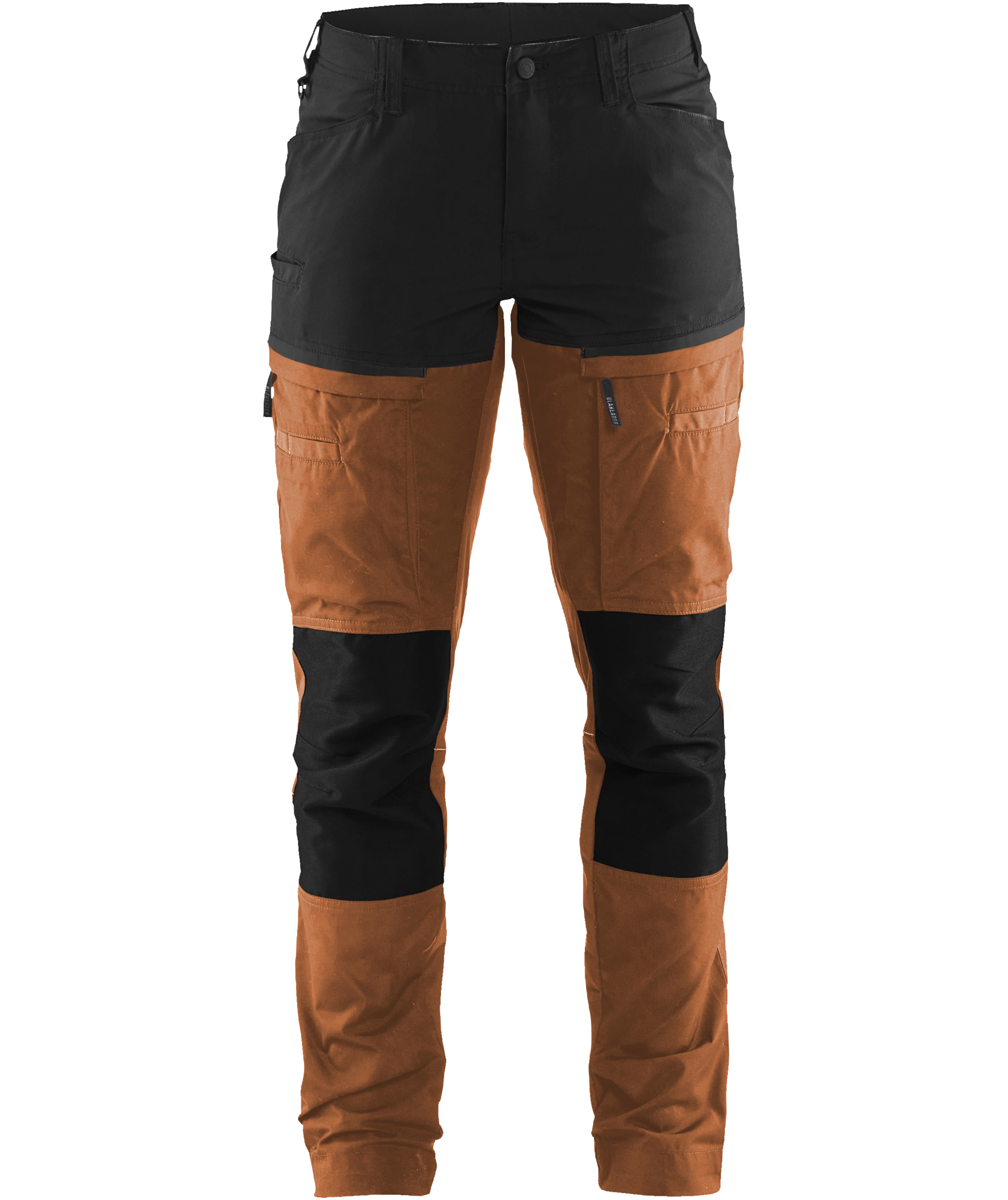 Bl&aring;kl&auml;der women's work trousers, Rust/black, Rust/black, swatch