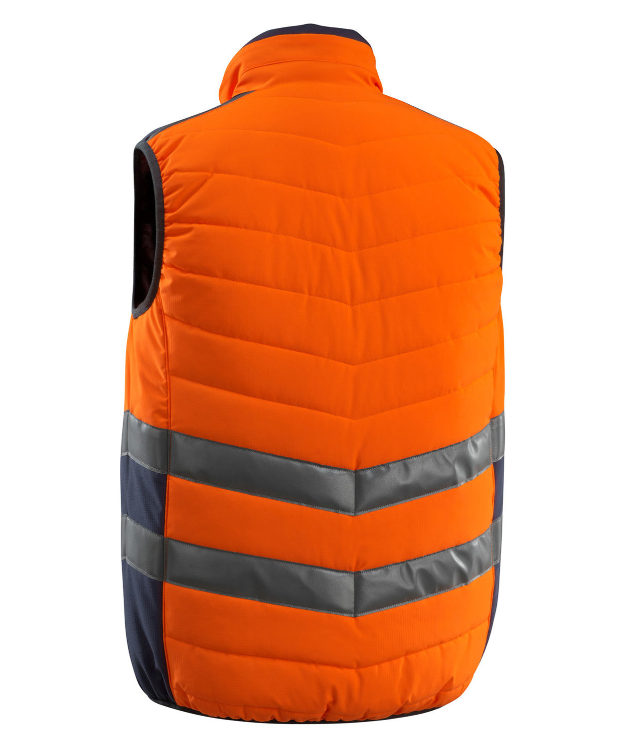 Mascot Safe Supreme Grimsby quilted vest, Hi-Vis Orange/Dark Marine, large image number 2