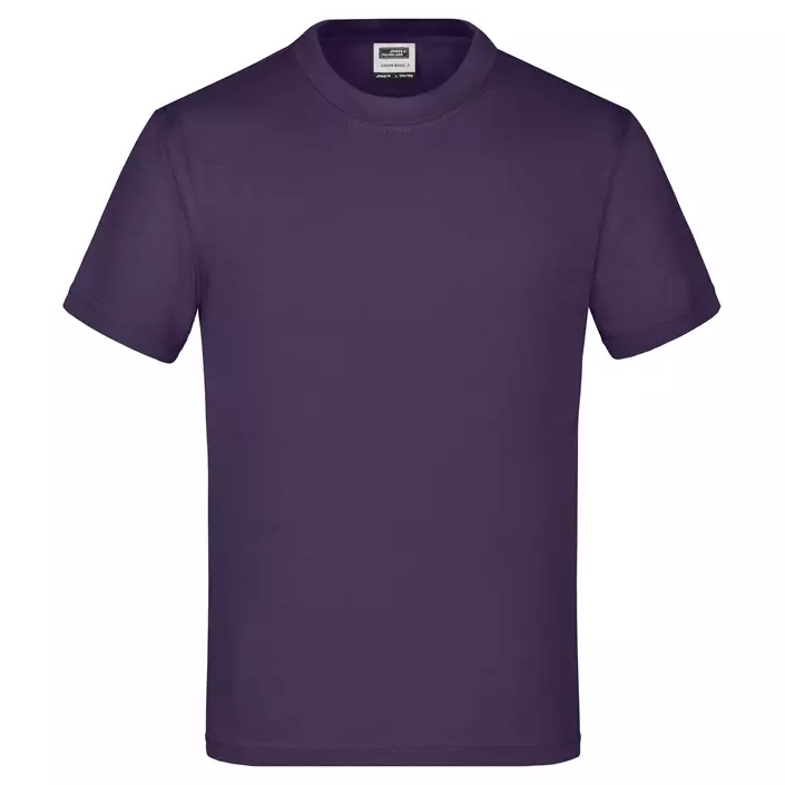 James & Nicholson Junior Basic-T T-shirt for barn, Aubergine, large image number 0