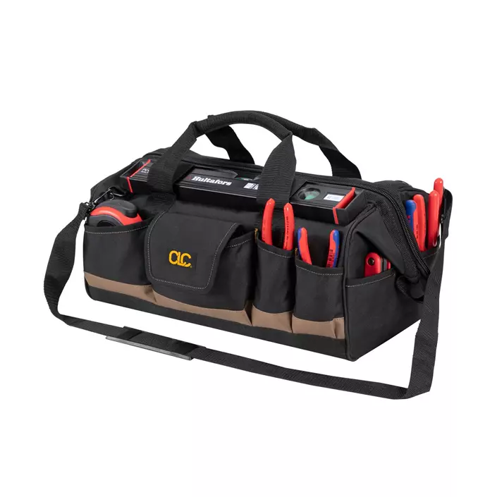 CLC Work Gear 1163 BigMouth® large tool bag, Black/Brown, Black/Brown, large image number 4