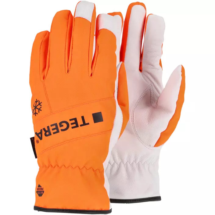 Tegera 288 vinter arbetshandskar, Orange/vit, large image number 0