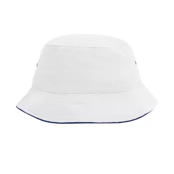 Myrtle Beach sommarhatt/Fisherman's hat, Vit/marinblå