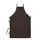 Segers 2337 bib apron with pocket, Dark Brown, Dark Brown, swatch