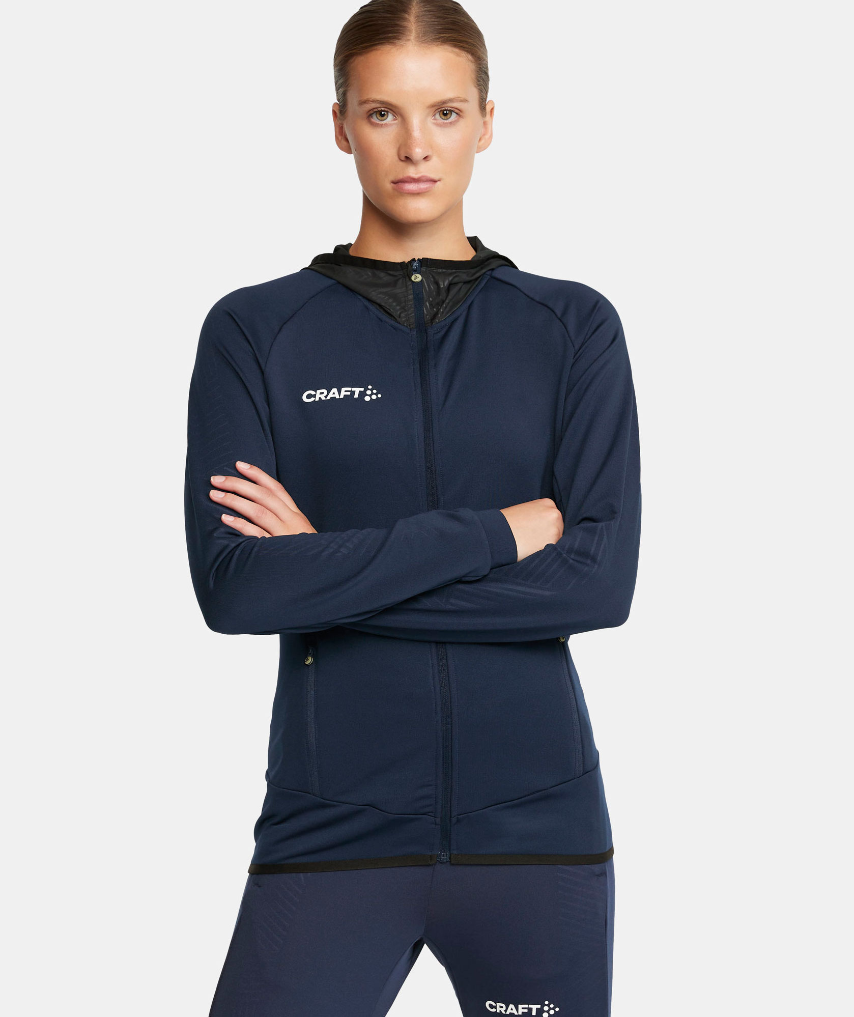 Craft Extend hoodie med dragkedja dam, Navy, large image number 7