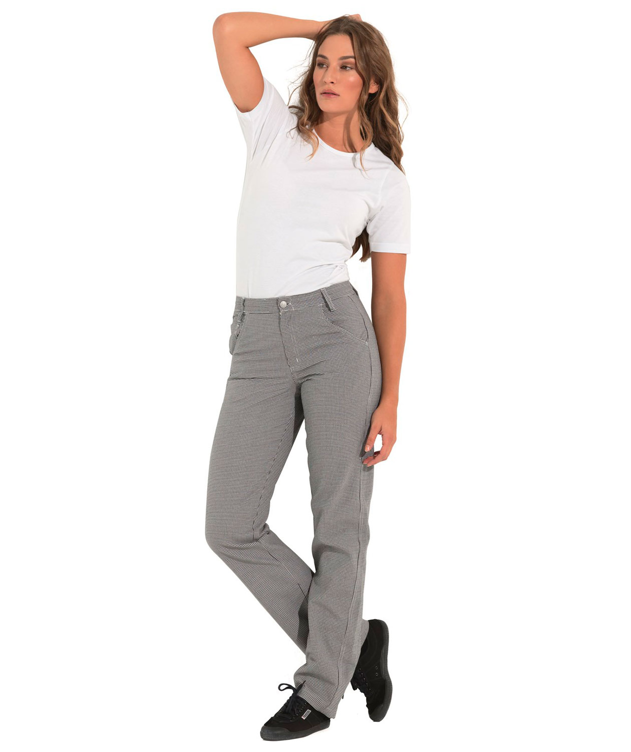 Kentaur trousers leg lengt 86 cm, Pepita Checkered Black/White