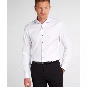 Eterna Cover Slim fit Hemd mit Kontrastfarben, White