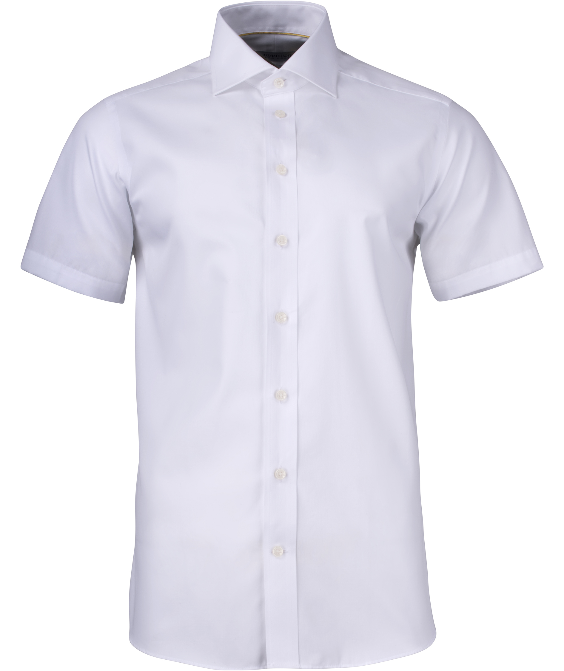 J. Harvest & Frost Twill Yellow Bow 50 Slim fit shortsleeved shirt, White