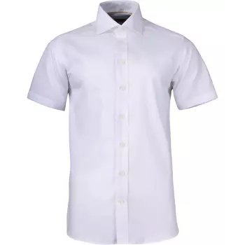 J. Harvest & Frost Twill Yellow Bow 50 Slim fit kortærmet skjorte, White 