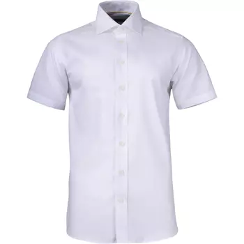 J. Harvest & Frost Twill Yellow Bow 50 Slim fit kortærmet skjorte, White 