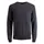 Jack & Jones JJEEMIL knitted pullover, Dark Grey Melange, Dark Grey Melange, swatch