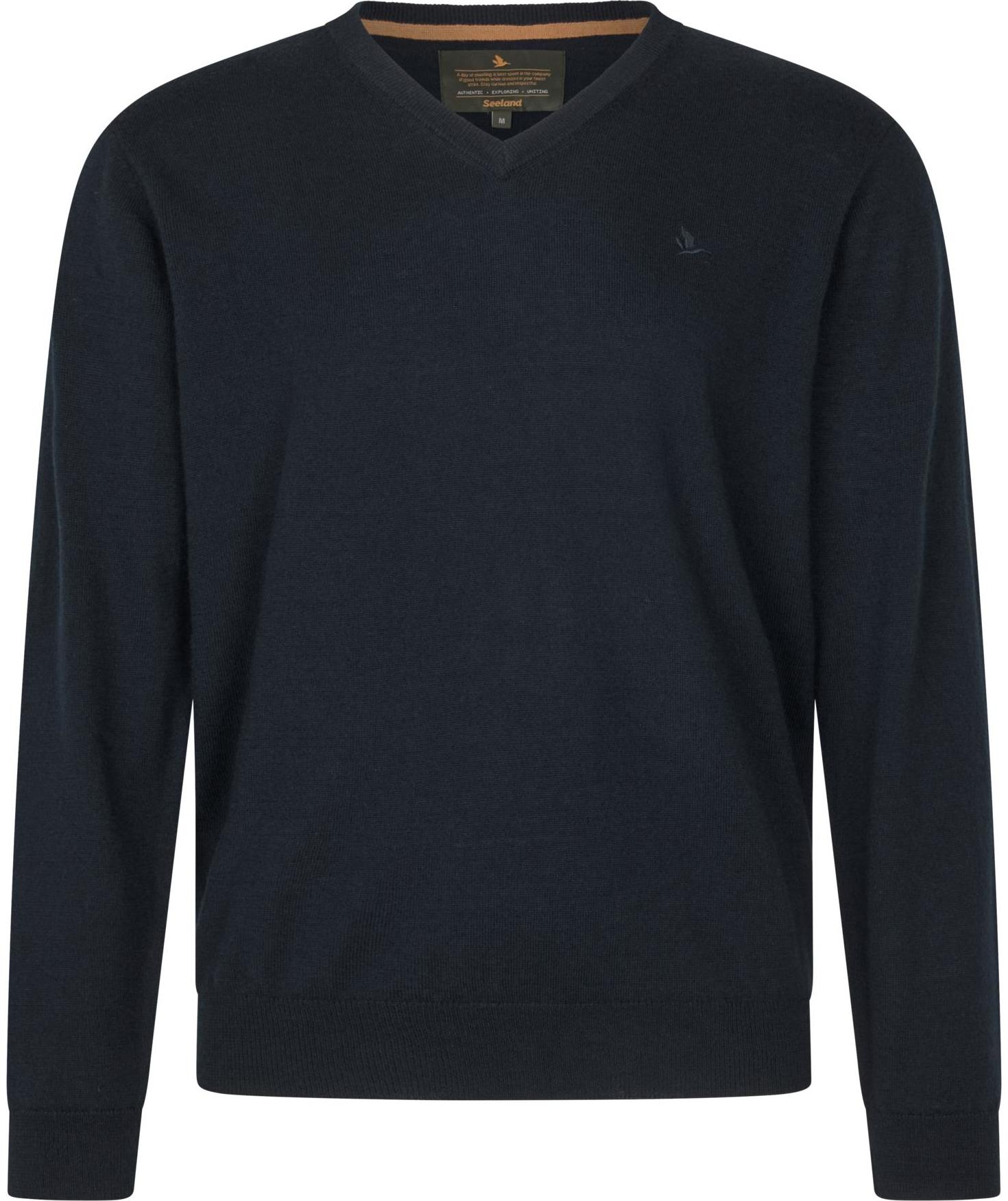 Seeland Pine striktr&oslash;je med merinould, Dark Sapphire, Dark Sapphire, swatch