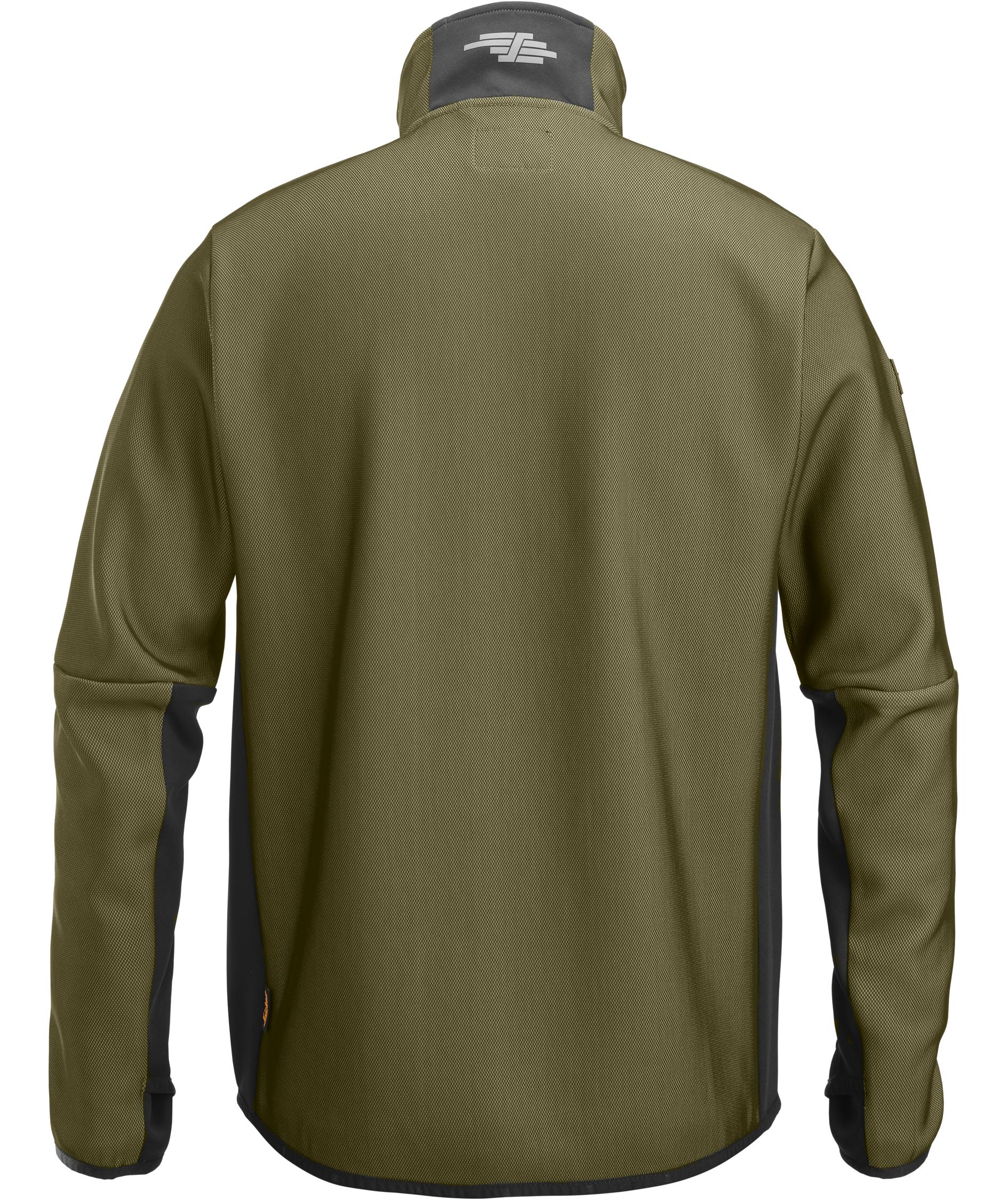 Snickers FlexiWork jakke 8045, Khaki Green/Black, large image number 1