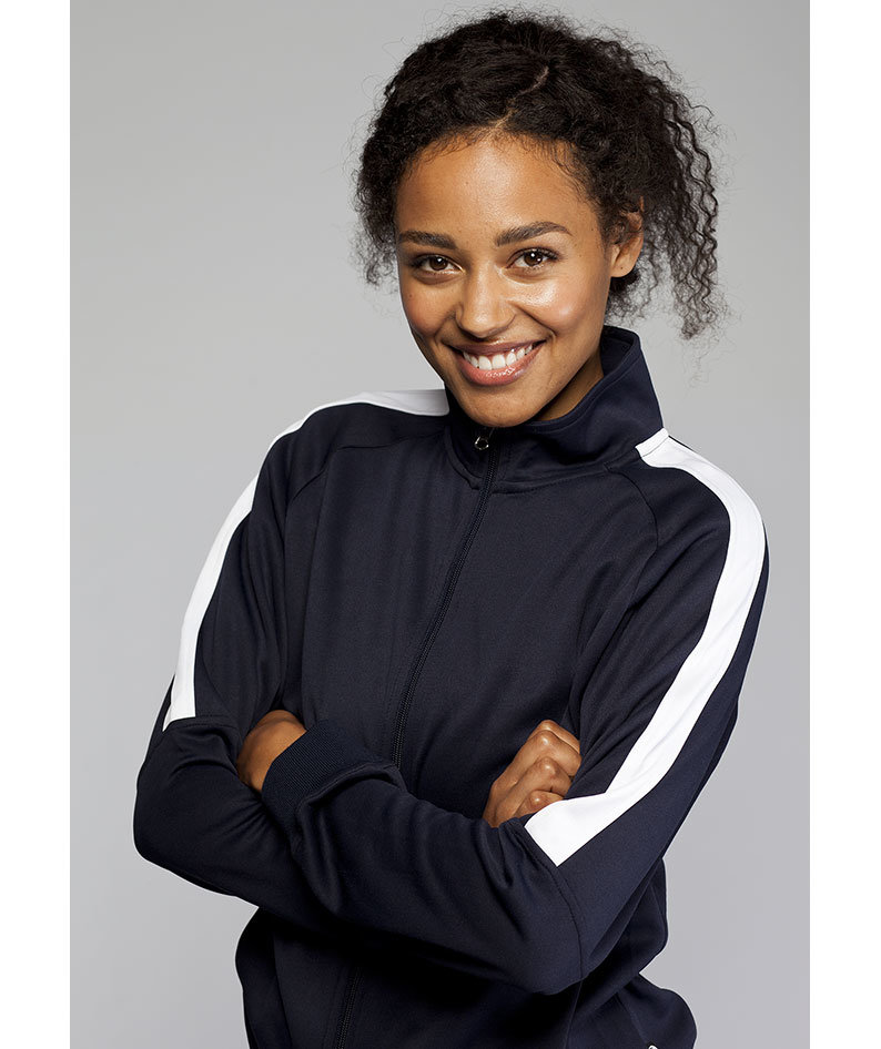 Pitch Stone Panel women's sweat cardigan, Navy, large image number 2