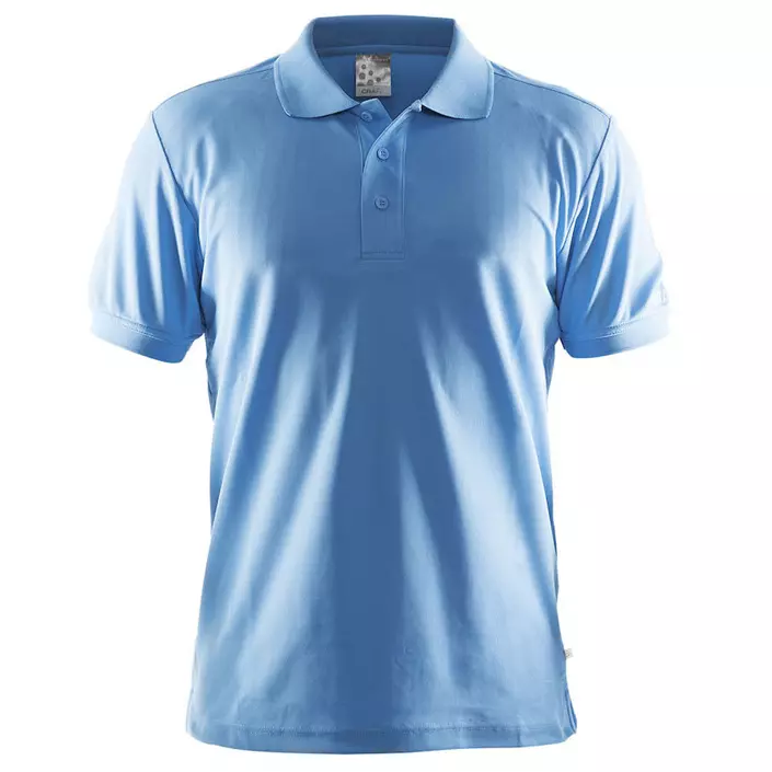 Craft Pique Classic polo T-skjorte, Aquablå, large image number 0