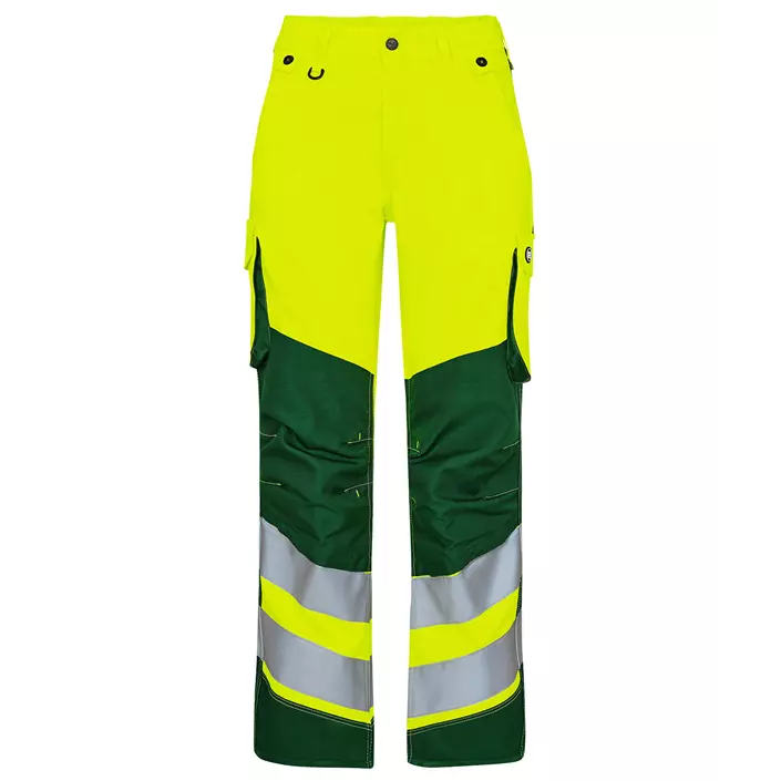 Engel Safety Light women's work trousers, Hi-vis yellow/Green, large image number 0